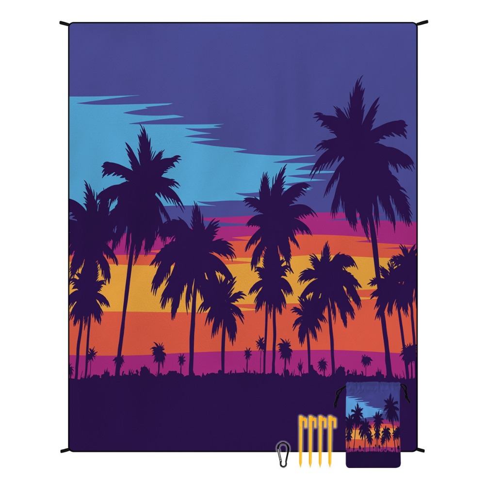Yoga Mat - منشفة شاطئ بتصميم شجرة النخيل 71×86.6