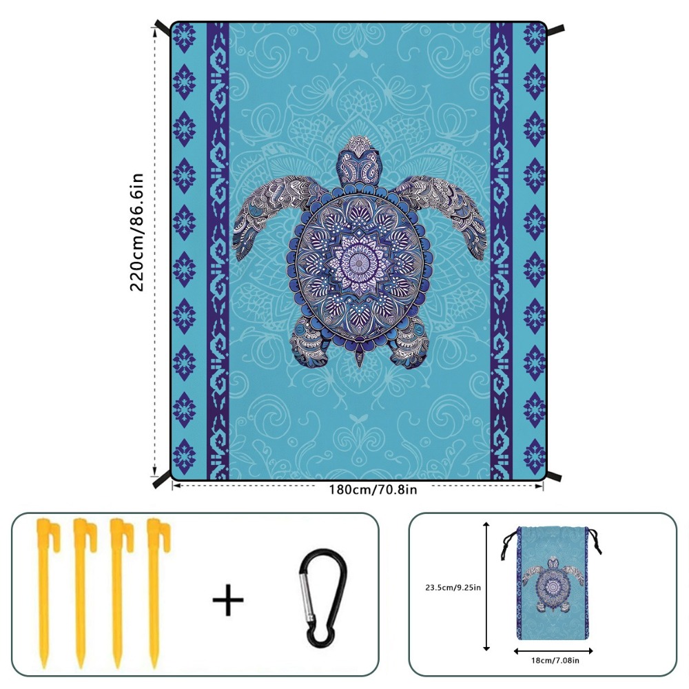 منشفة شاطئ بتصميم شجرة النخيل  - مراجعة Yoga Mat وسعره